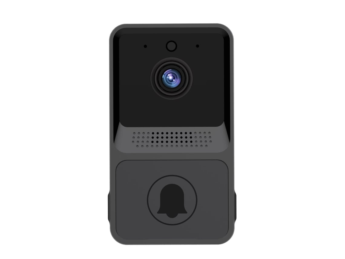 Timbre Inalámbrico Wi-fi (cámara Integrada) - Led Negro, Usb, Portátil, Para El Hogar/oficina/viajes, Universal