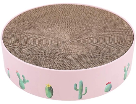 Juguete para gatos, cartón corrugado para gatos, rascador de hierba gatera, alfombrilla para rascador de uñas, juguete para cama de gatito, color r...