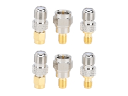 6 Adaptadores F A Sma De Latón Puro De 50 Ohmios Para Antenas Wi-fi Y De Radio Externas Con Conectividad Robusta.