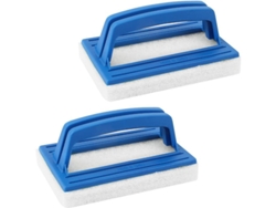 2 Cepillos De Pared Para Piscina, Esponja Suave Con Mango, Para Limpiar Piscinas, Bañeras Y Spas (blanco)