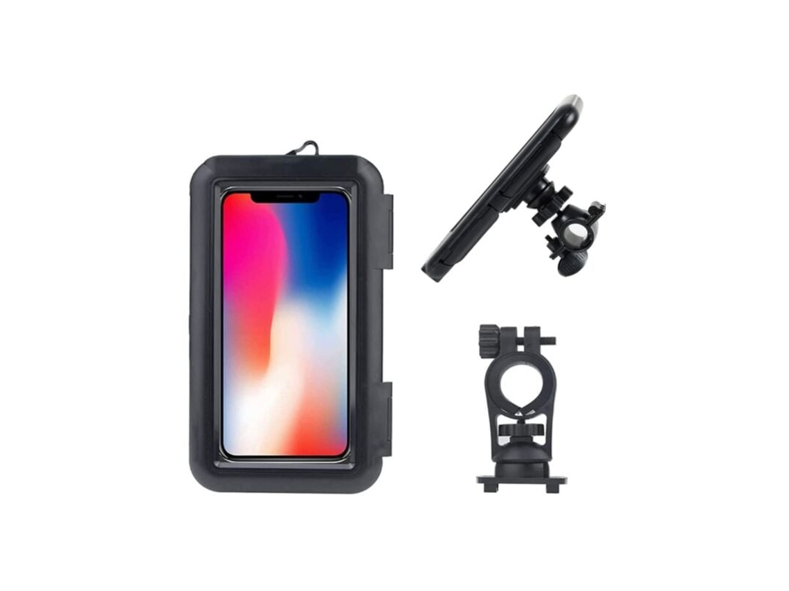 Soporte para teléfono de bicicleta, impermeable, con rotación de 360°, para bicicleta de montaña, scooter, bicicleta eléctrica, todos los modelos Unoiu
