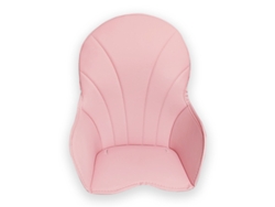 Asiento elevador para trona Eifson con tapete de cuero sintético (rosa)