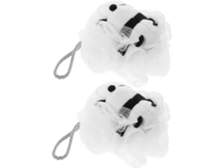 Juego de 2 esponjas de baño exfoliantes con forma de panda, ideales para niños pequeños, perfectas para Gokoco