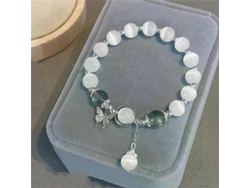Pulsera de tendencia de moda para mujer 15.0012.005.00cm Pulsera de cristal de luz de luna única hecha a mano Pulsera de cristal nostálgico