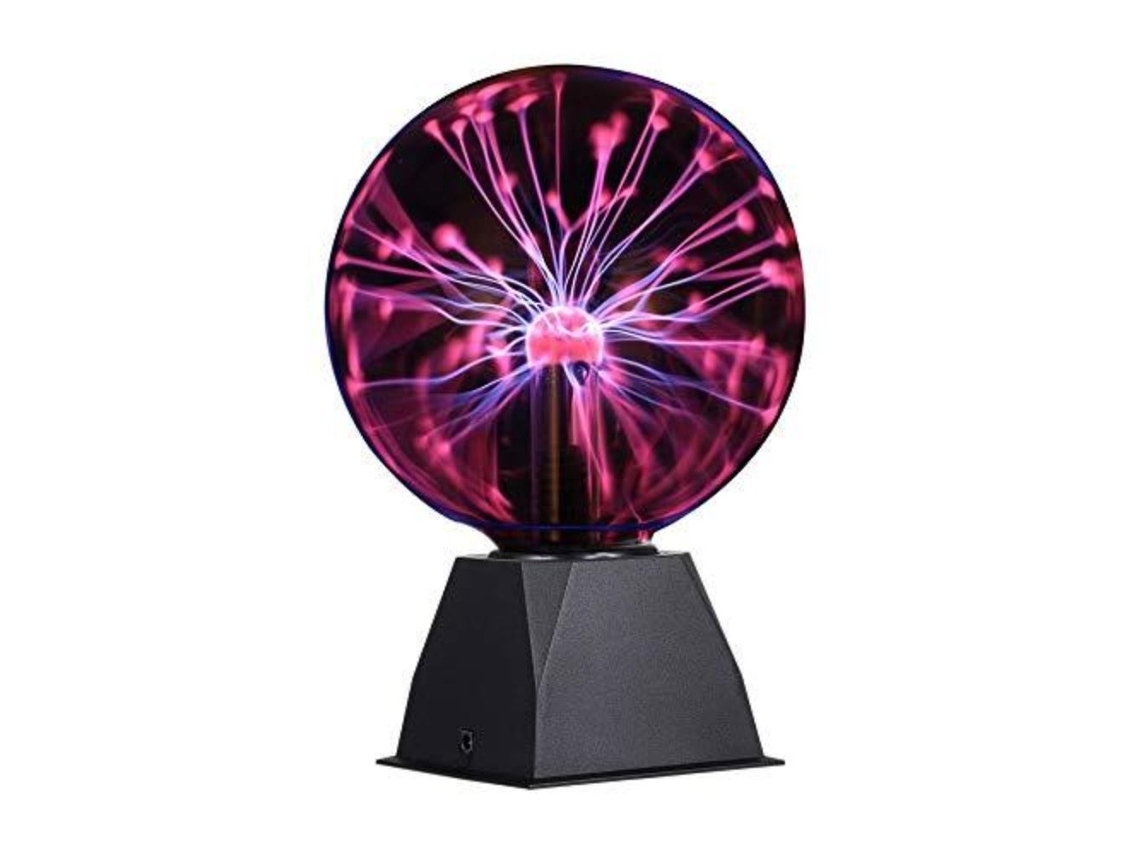 Lámpara De Globo De Plasma Táctil Inteligente De 15 Cm Con Cristal Mágico