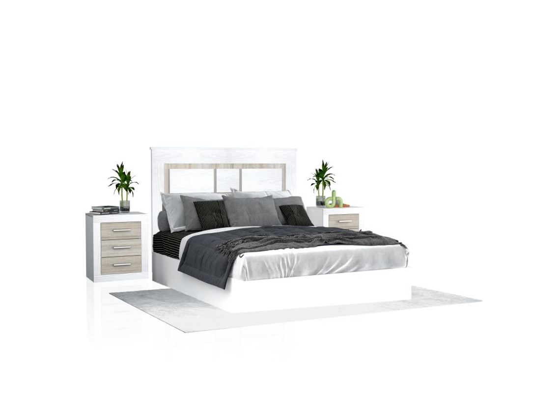 Cabecero Con Mesitas Kira, , Andersen Pino - Gris, (Ancho), DUEHOME
