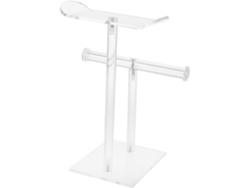 Suporte De Exibição Transparente De Camada Dupla Para Tiaras E Elásticos De Cabelo, Organizador.