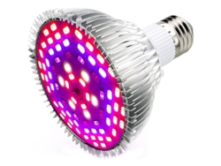 2026-bombilla Led De Crecimiento 50w 78led E27 7 Longitudes De Onda Ac 85-265v Para Plantas Flores Verduras Interior Invernadero Jardín