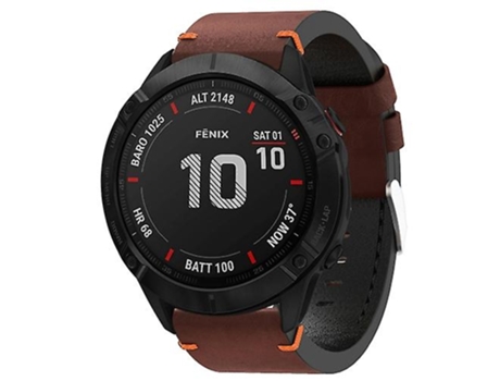 Correa Smartwatch Para Garmin Fenix 6X Pro 26Mm Café VENISYMLIS