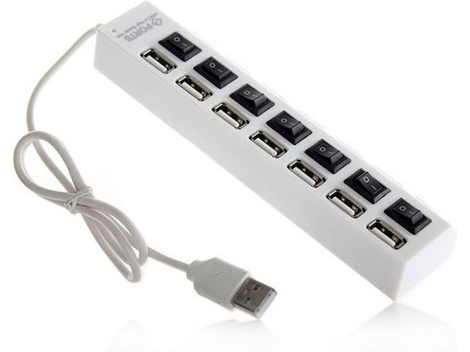 Hub GOEIK 14-H-USB-ON-B-7 (USB - 7 puertas)