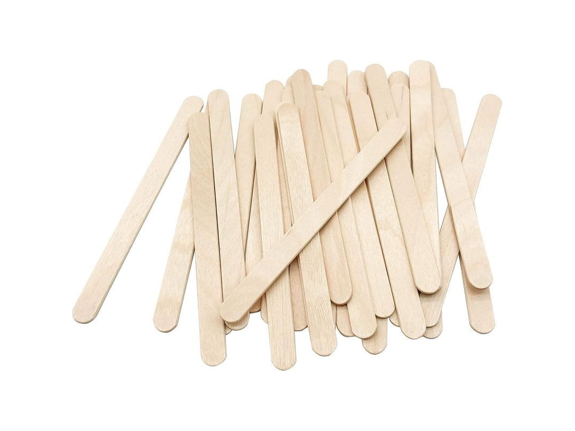 200 Palitos De Madera Natural De 11,4 Cm Para Manualidades Y Helados - Bricolaje, Fiestas Y Decoración.