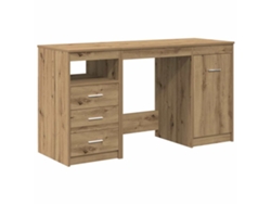 Maison Exclusive - Escritorio Con Armario, Madera De Roble De Ingeniería, Estilo Artesanal