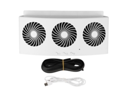 Ventilador de escape para coche de 4000 RPM con 3 puertos USB.