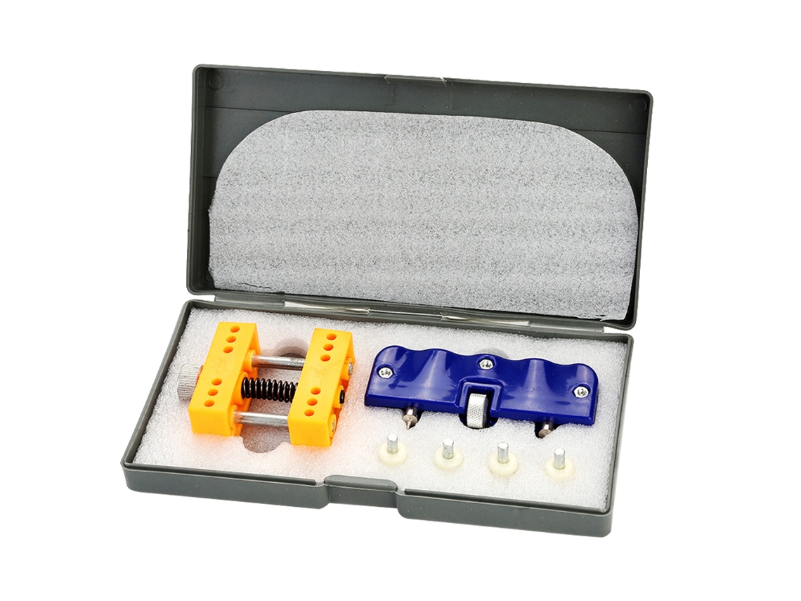 Kit de herramientas para reparación de relojes para abrir y reparar cajas