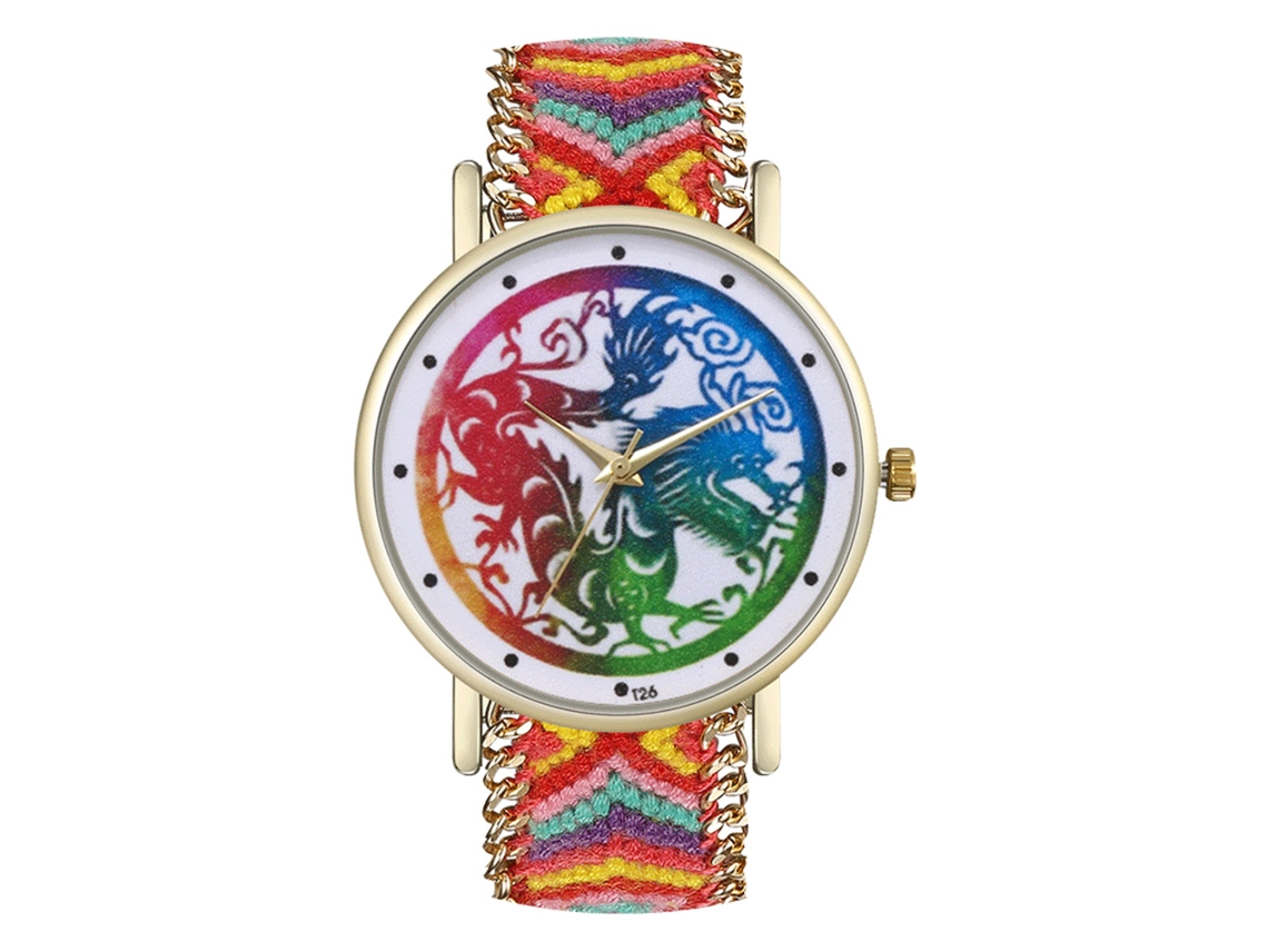 Reloj De Pulsera De Cuarzo Para Mujer Con Elegante Esfera Redonda Tipo 5
