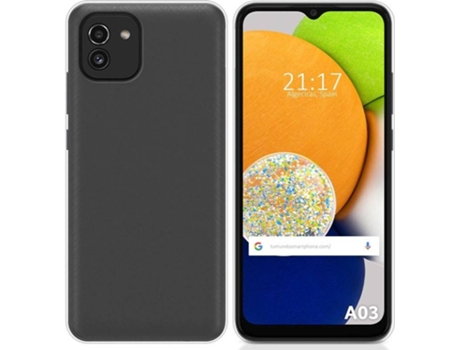 Carcasa para Samsung Galaxy A03 TUMUNDOSMARTPHONE Silicona Transparente