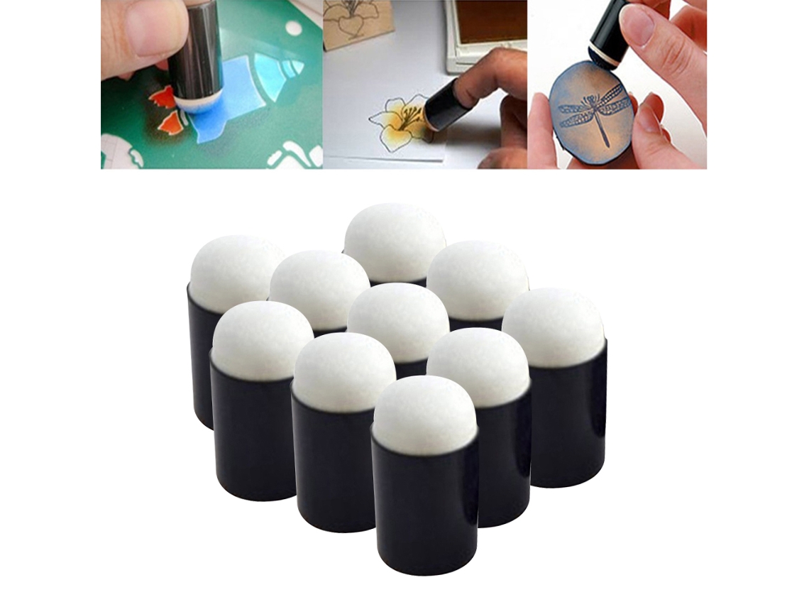 10 Aplicadores De Espuma Para Dedos, Ideales Para Pintar, Hacer Manualidades, Proyectos Y Estampar Con Niños.