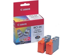 Cartuchos de tinta Original CANON Pack 2 unidades BCI24CTP Amarillo, Magenta, Cián (Caja Abierta)