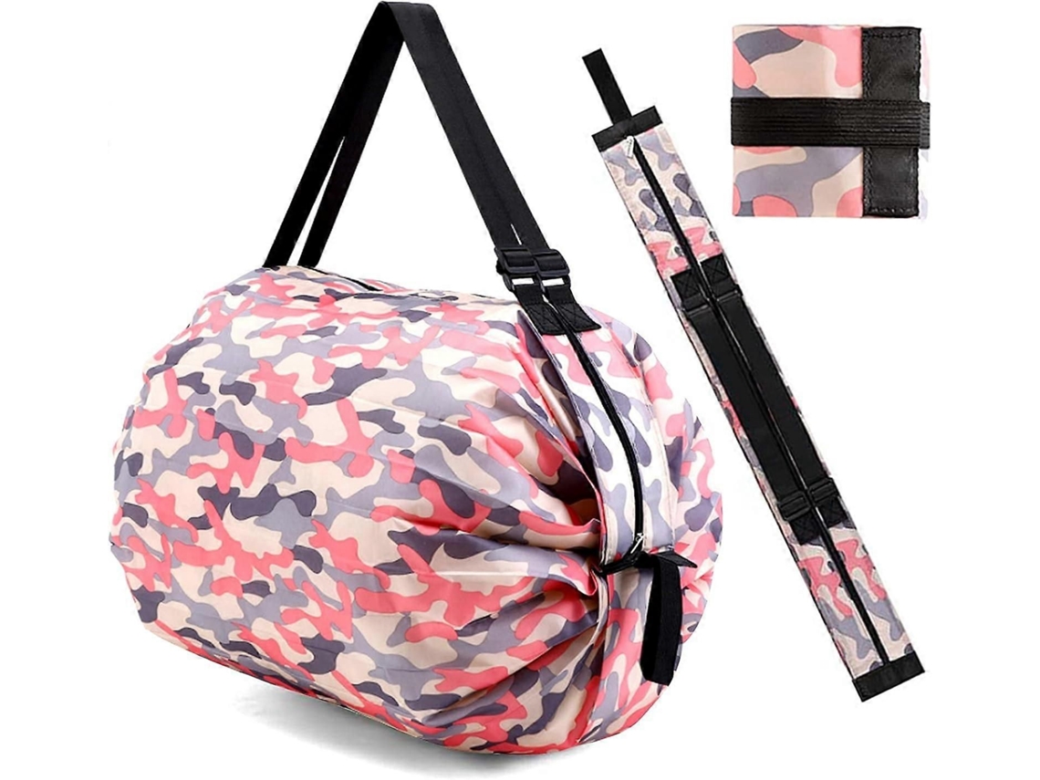 Bolsas de compra reutilizables y plegables, bolsa de compra resistente, bolsa grande con cremallera para compras de supermercado, picnics, etc.