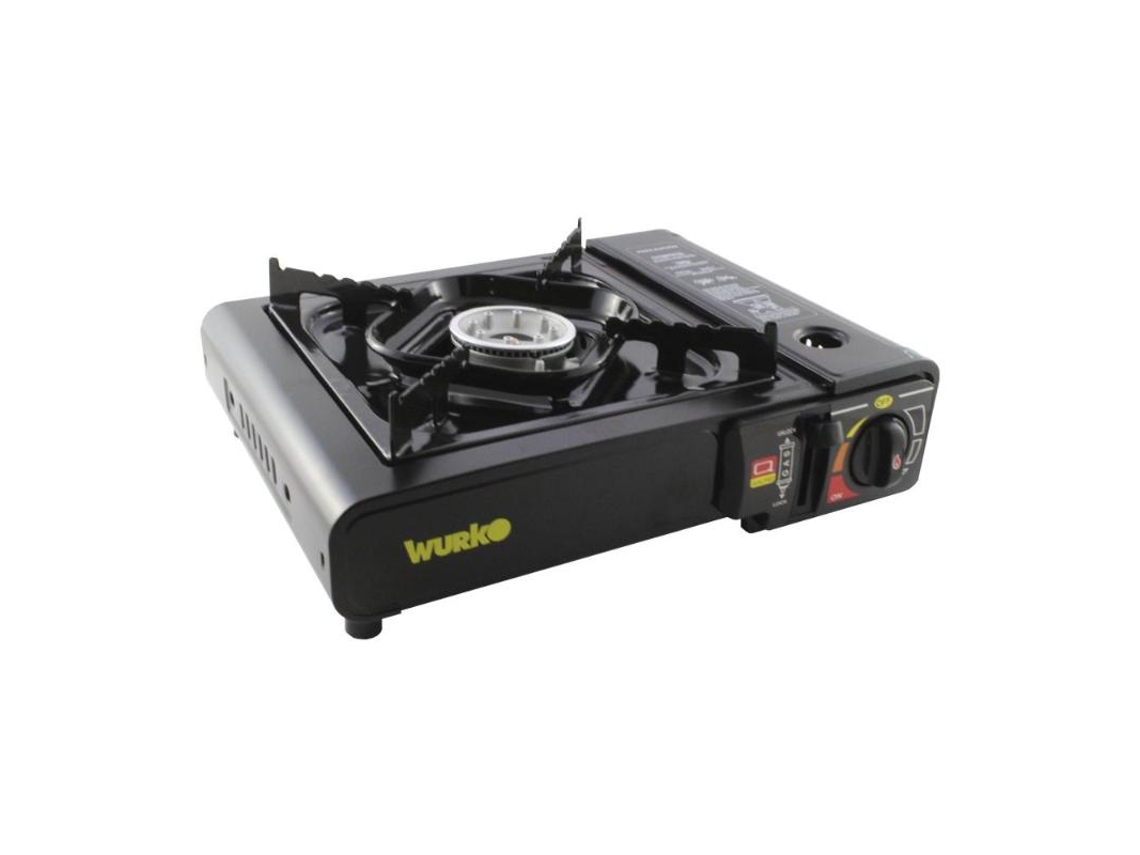 Cocina hornillo gas cartucho negra