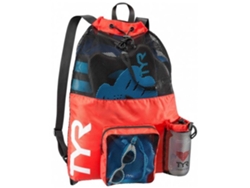 Mochila de Natación TYR Big Mesh Mummy (41-50 L - Rojo)
