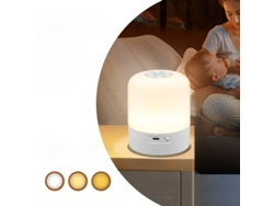 Luz Nocturna Portátil Para Bebés, Luz De 3 Colores, Batería Recargable De 1200 Mah, Color Blanco. Siurn
