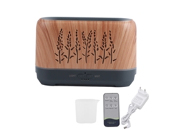 Difusor de aroma de 200 ml, humidificador portátil silencioso con control remoto para hogar, oficina y yoga, 100-240 V