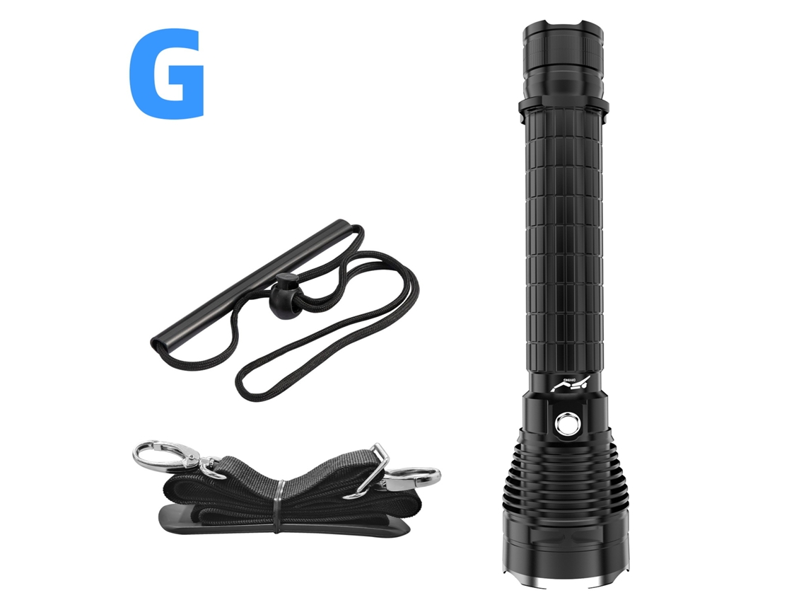 Linterna Led De Buceo Con Cable, Resistente Al Agua, Para Uso Acuático/terrestre, Modelo Largo. Paquete Grande. Czhhmart