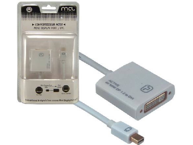 Adaptador de interfaz MCL CG-293CAZ Mini DisplayPort DVI Blanco