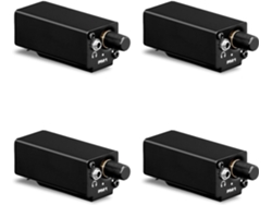 Amplificador De Auriculares Estéreo Portátil 4x Con Entrada Xlr Y Control De Volumen, Plug And Play Para