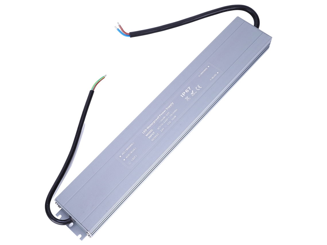 Fuente De Alimentación Ultradelgada E Impermeable Ip67 Hruw-360w-24v 24vdc 15a 170-240vac