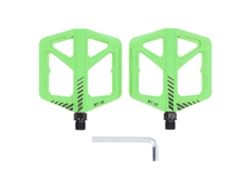 Jinwei-pedal Plano Antideslizante De Fibra De Nailon Para Bicicleta De Carretera Y Montaña Verde