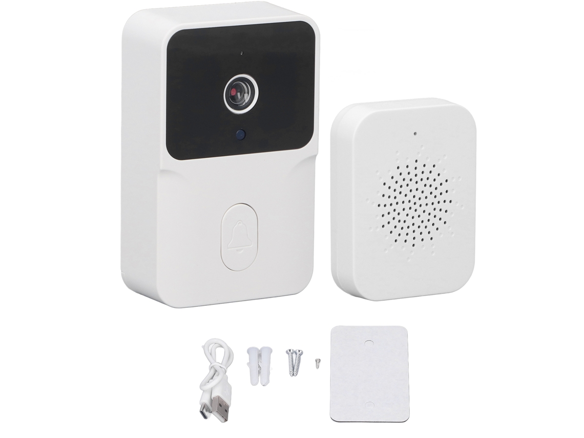 Timbre Inteligente Inalámbrico Wifi Con Intercomunicador Y Cámara De Video Hd 480p Para La Aplicación Tuya.