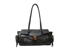 Bolso de viaje para mujer Hengrongshen con amplio interior y asa de piel sintética