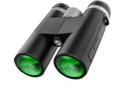 Binoculares Ushion 12x42 con prisma FMC y lente Bak4, ideales para observación de aves, caza, senderismo y viajes. Negro.