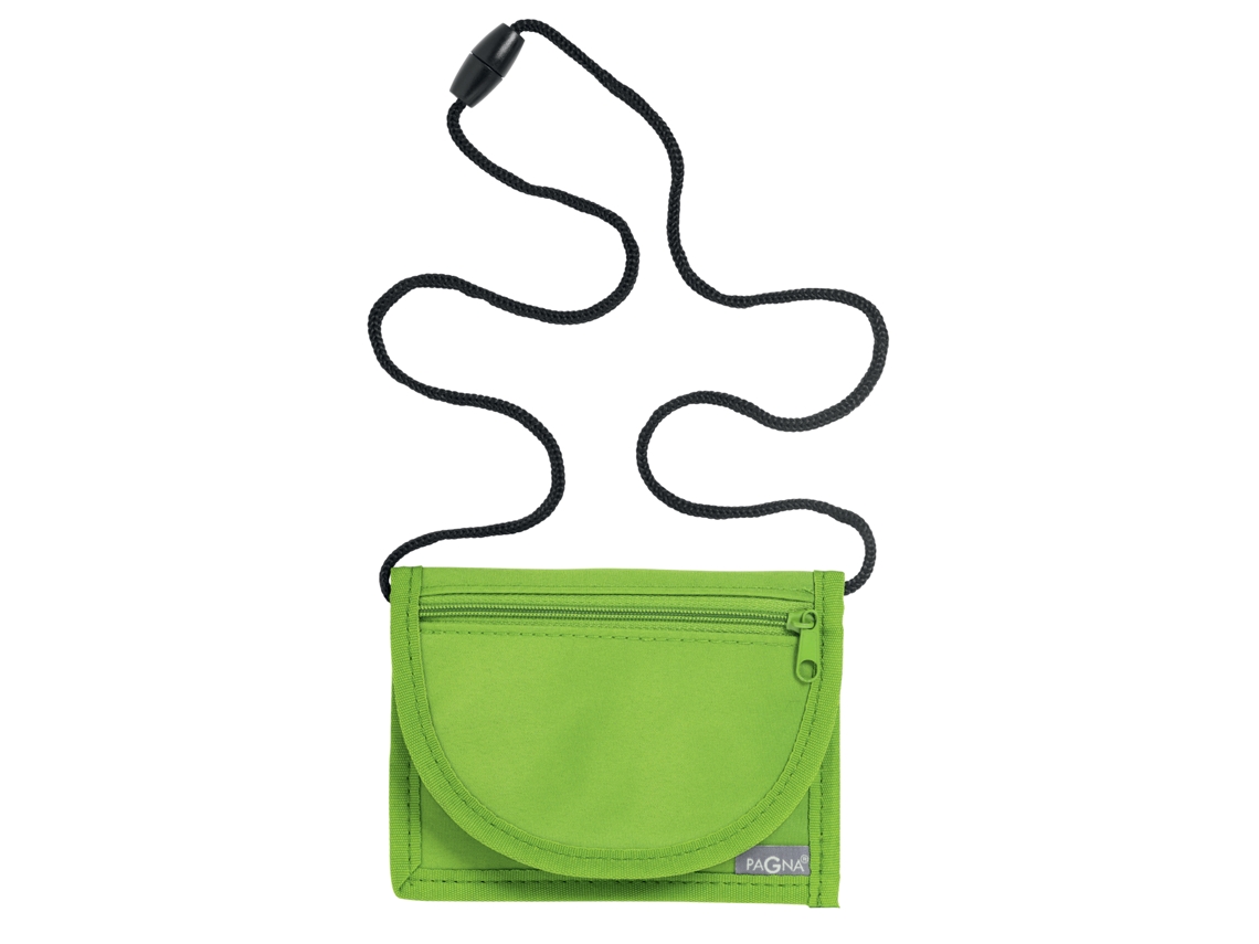 Bolsa de Cuello PAGNA Fabricada en Nylon Verde Lima