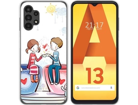 Carcasa para Samsung Galaxy A13 4G TUMUNDOSMARTPHONE Dibujos Café Multicolor