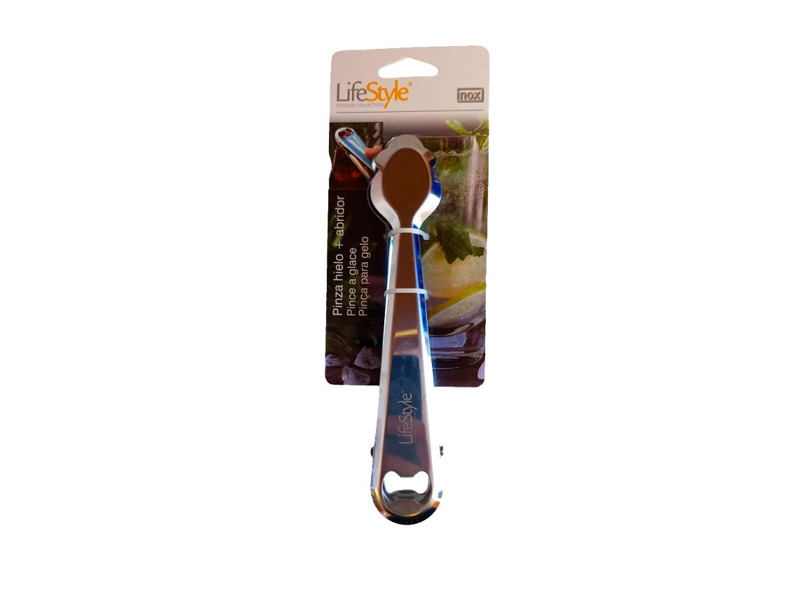 Pinza de Hielo Inoxidable con Abrebotellas 1302 LIFESTYLE