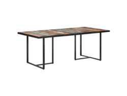 Mesa de comedor VIDAXL Marrón Madera (200x100x76 cm)