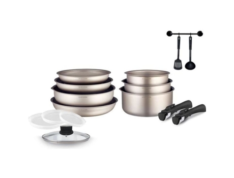 Batería de cocina de 15 piezas - Aluminio ARTHUR MARTIN