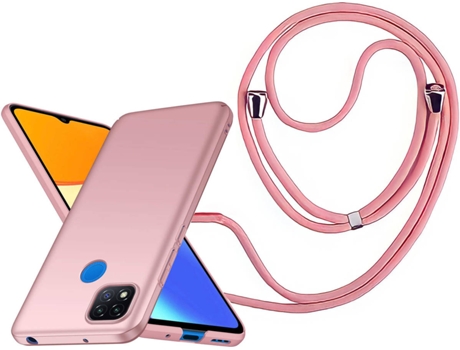 Funda Redmi 9C Turtleshell Rígida con Collar Rosa