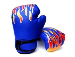LUVAS de boxe Danu2026 para crianças, treinamento profissional, azul, S/MARCA