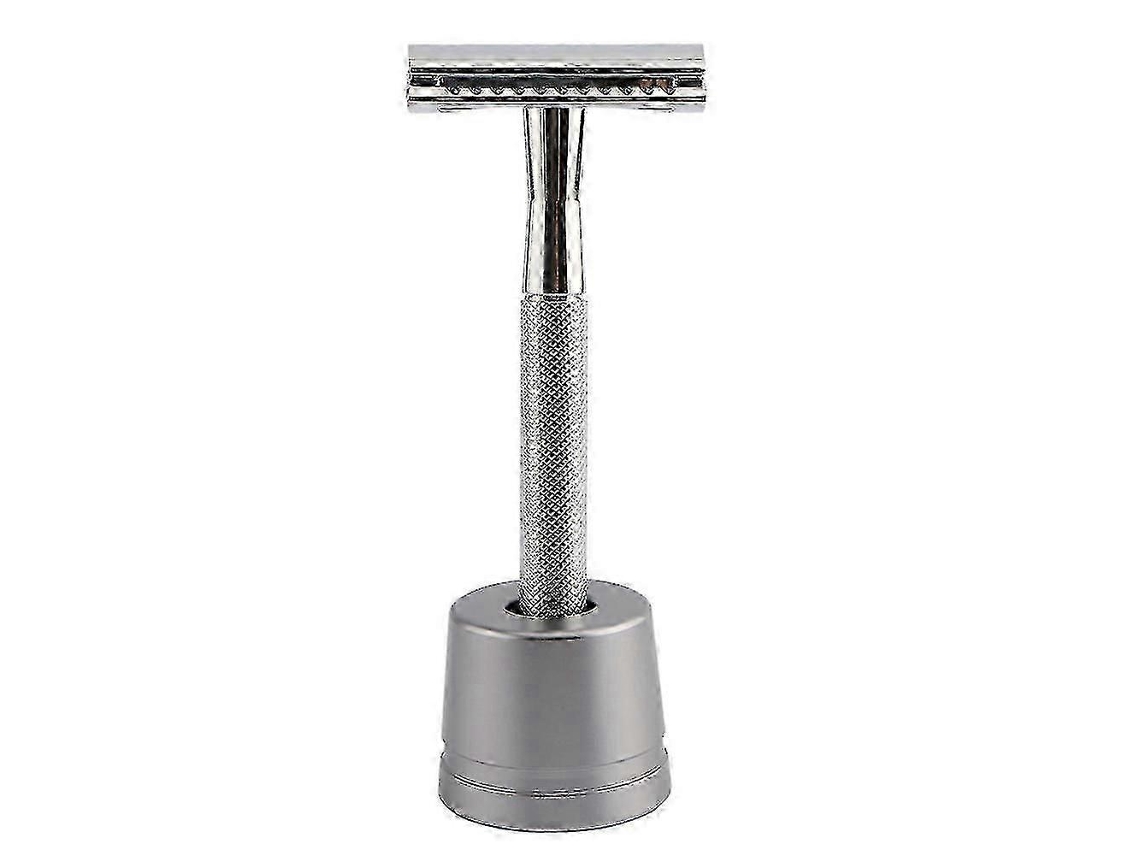 Maquinilla de afeitar de seguridad ecológica de doble hoja, reutilizable, para hombres y mujeres. Hengjian