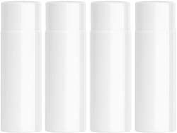 Juego de 4 frascos dispensadores de cosméticos, reutilizables y vacíos, ideales para lociones y productos de viaje.