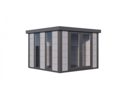 Caseta de Jardin metálica NH8 Iluminado | Gris Claro | 298 x 298 - NOVO HABITAT