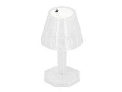 Rebe-lámpara De Mesa De Cristal Lámpara De Noche Para Dormitorio Luz Bonita Efectos Plástica Blanca Pura Hogar
