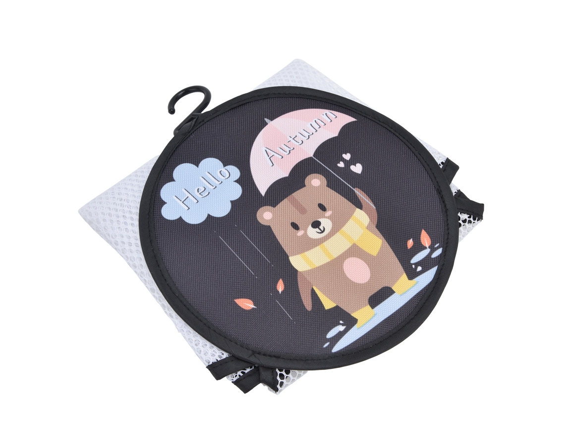 Bolsa Organizadora De Osito De Punto Para Juguetes De Baño Infantiles Con Aplicador De Ventosa.