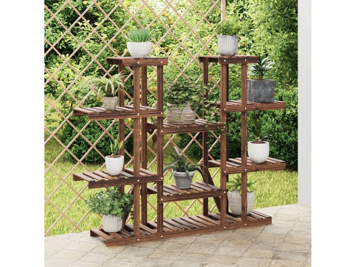 Soporte para plantas de madera maciza de abeto (110 x 25 x 110,5 cm) Wsd868559 Lovely Home
