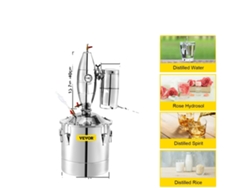 Destilador de alcohol, acero inoxidable, destilación eficiente, 50 litros.