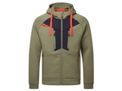 Sudadera con capucha y cremallera Dx4 – Ligera y cómoda, color óxido / XL